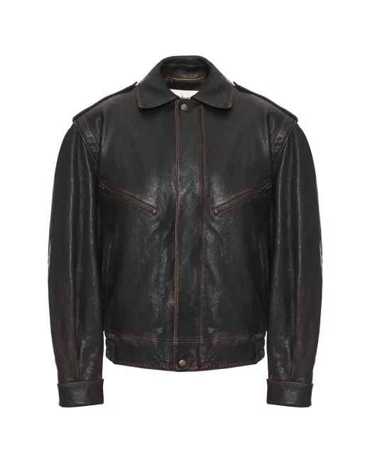 Saint Laurent Кожаная куртка - Артикул: 827436-YCNX2