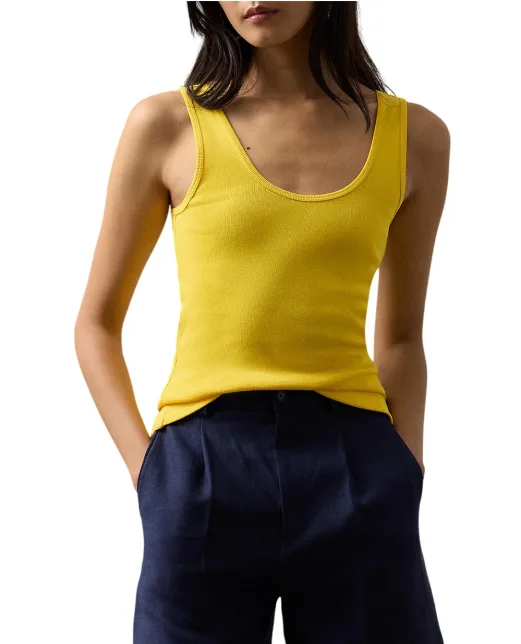 Ralph Lauren Collection Майка Ellis в рубчик - Артикул: 290965861013