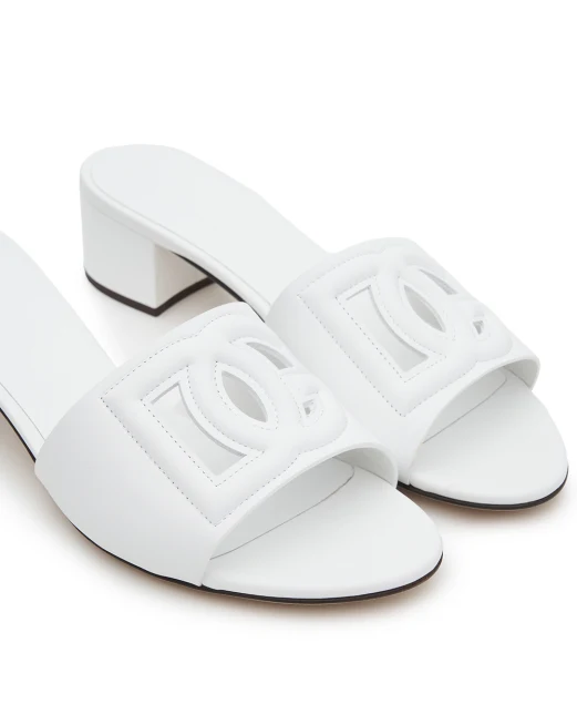 Dolce&Gabbana Мюлі з телячої шкіри - Артикул: CR1755-AY329