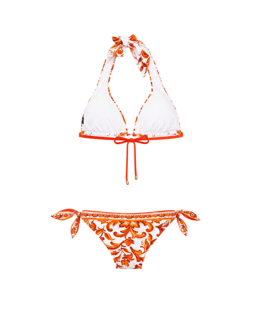 Dolce&Gabbana Купальник в принт Майолика - Артикул: O8A54J-ONO19
