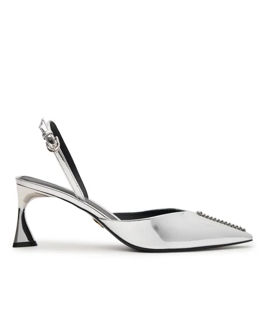 Stella McCartney Туфли-слингбэки Elsa лакированные - Артикул: 810604E00269