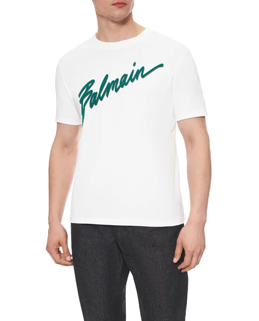 Balmain Футболка с принтом Balmain Lettre - Артикул: FH1EG000BC86