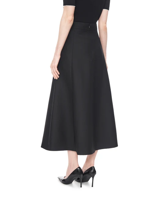 Valentino Юбка VGold Crepe Couture из шерсти и шелка - Артикул: 9B3RAFD51CF