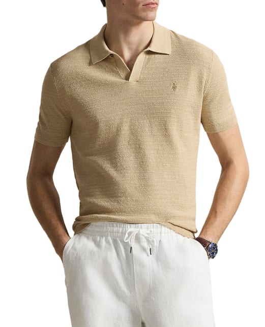 Polo Ralph Lauren Поло из хлопка и льна - Артикул: 710B13891003