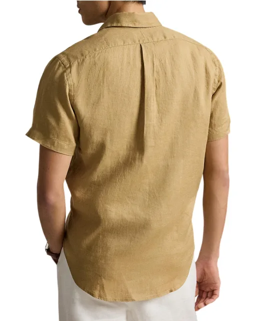 Polo Ralph Lauren Сорочка з коротким рукавом з льону - Артикул: 710968912502