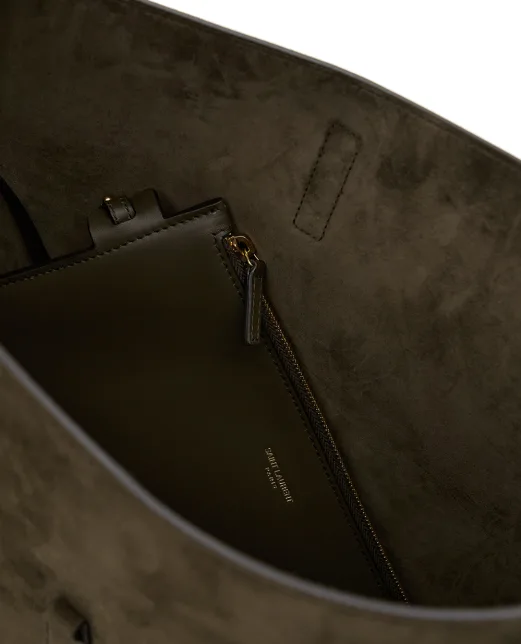 Saint Laurent Сумка LE 5À7 Large з телячої замші - Артикул: 850545-1U80W