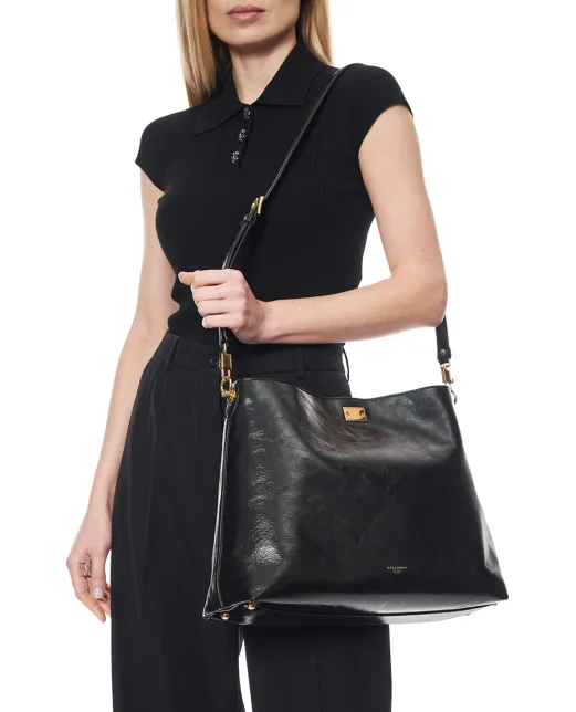 Dolce&Gabbana Сумка Vittoria Large из телячьей кожи - Артикул: BB7942-AZ000