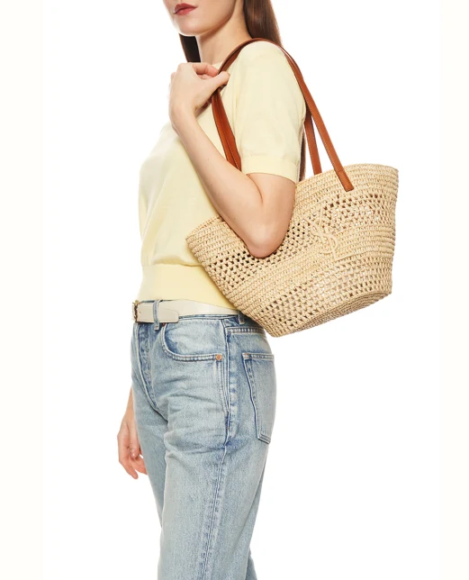 Saint Laurent Сумка PANIER Small з рафії - Артикул: 868565-GAAGN