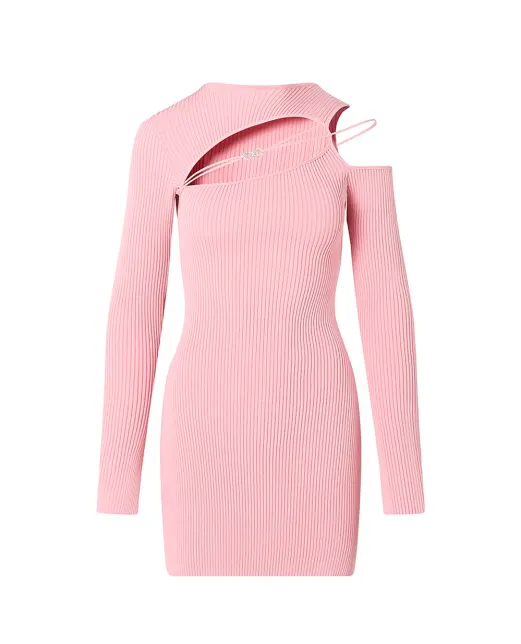 Mach&Mach Платье мини - Артикул: PF25-KD120-KNT-PINK