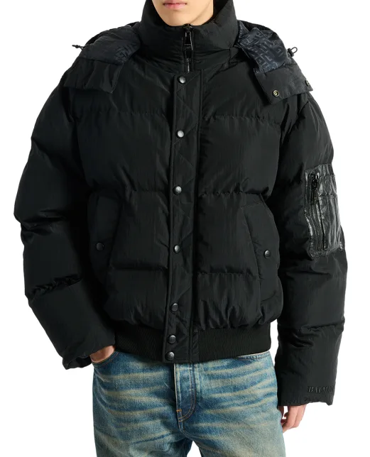 Balmain Пуховик с капюшоном - Артикул: HH1TP190XM28