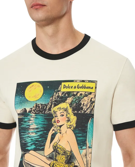 Dolce&Gabbana Футболка с принтом - Артикул: G8PV1T-G7PHF