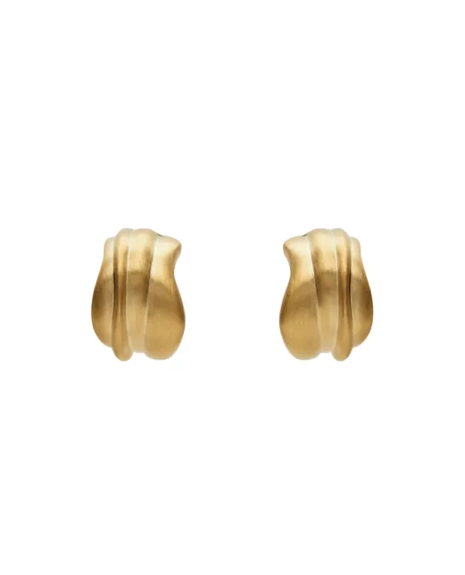 Completedworks Сережки з переробленого атласного золота з позолотою - Артикул: R2224-gold