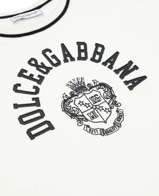Dolce&Gabbana Детская футболка с принтом - Артикул: L4JTHV-G7PTO-S