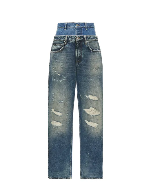 Dolce&Gabbana Джинсы с двойной талией - Артикул: FTDGSD-G8OH5