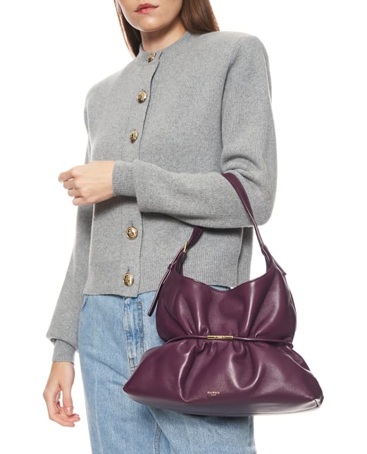 Balmain Сумка SPHYNX medium з овечої шкіри - Артикул: HN0DB094LNPH