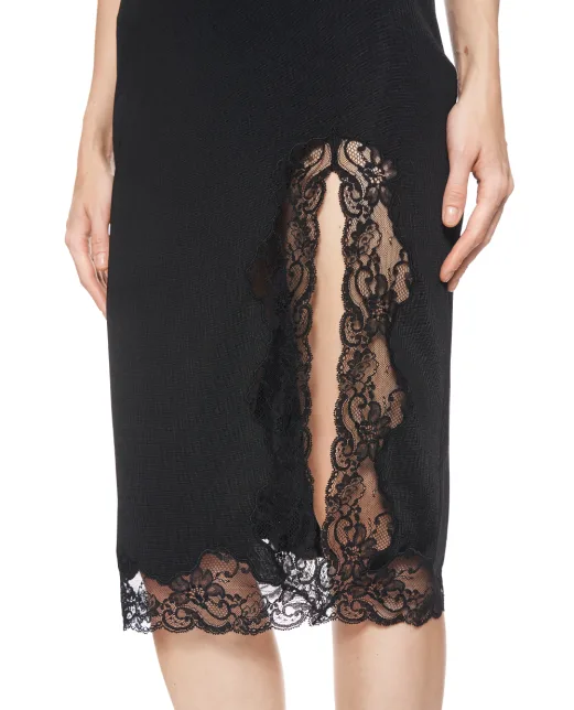 Balmain Спідниця міді з мереживом - Артикул: SK0000000082