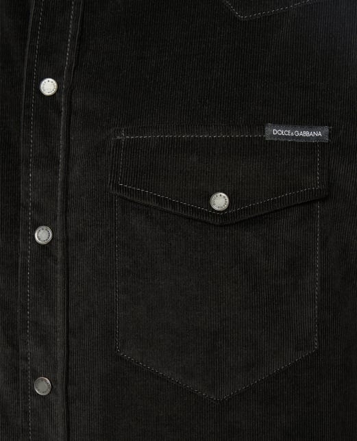Dolce&Gabbana Рубашка из вельвета - Артикул: G5MA1T-GJ589