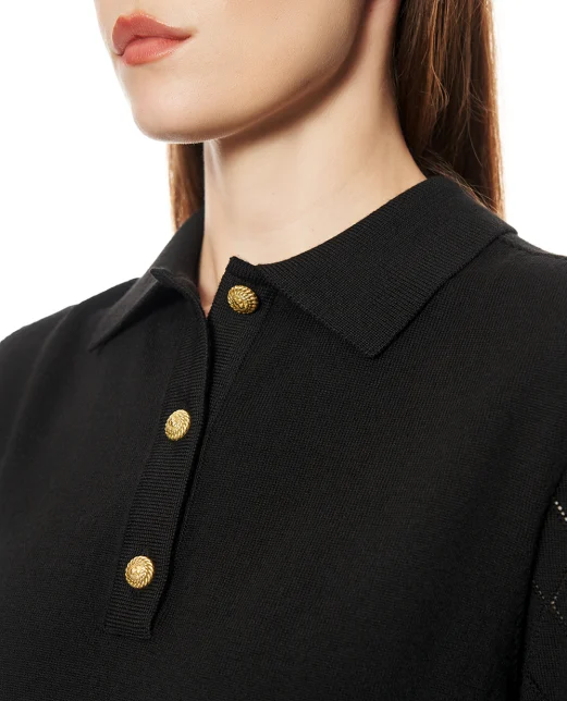 Balmain Поло з вовни - Артикул: HF1GB040KJ99