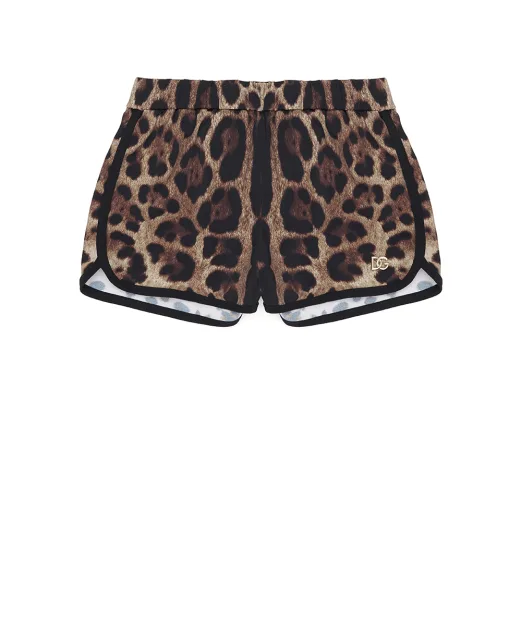 Dolce&Gabbana Дитячі шорти з леопардовим принтом - Артикул: L5J845-ONO11-S