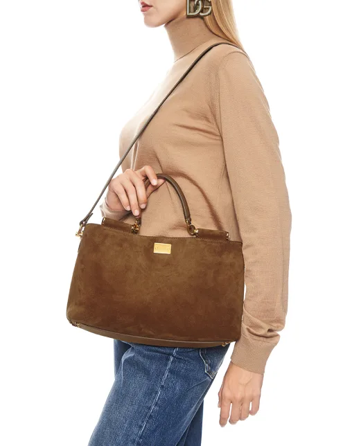 Dolce&Gabbana Сумка Vittoria из телячьей замши - Артикул: BB7896-A0775