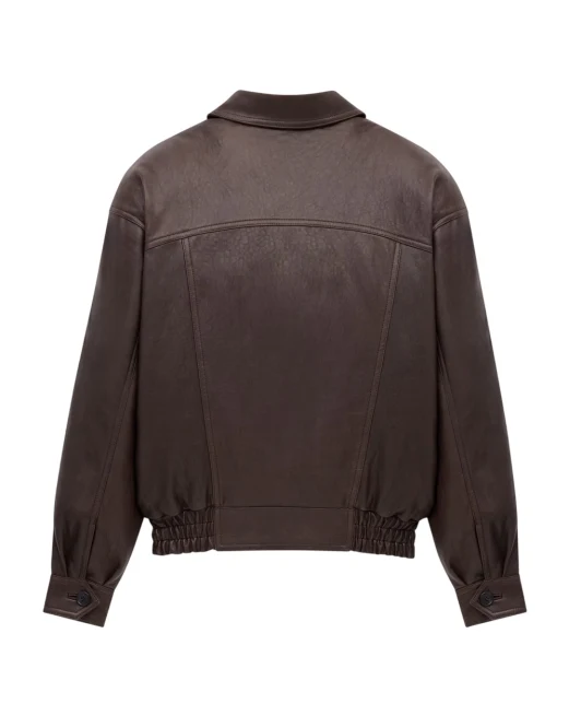 Saint Laurent Бомбер из овечьей кожи - Артикул: 842948-YCNF2