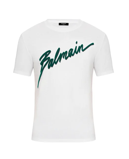 Balmain Футболка с принтом Balmain Lettre - Артикул: FH1EG000BC86
