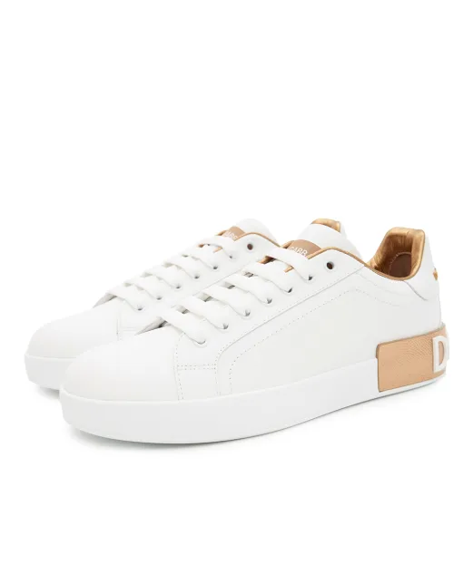 Dolce&Gabbana Кеди Portofino з телячої шкіри - Артикул: CK1544-AX615