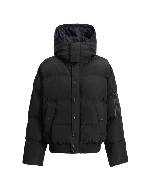 Balmain Пуховик с капюшоном - Артикул: HH1TP190XM28