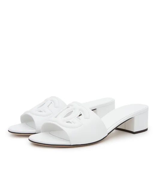 Dolce&Gabbana Мюлі з телячої шкіри - Артикул: CR1755-AY329