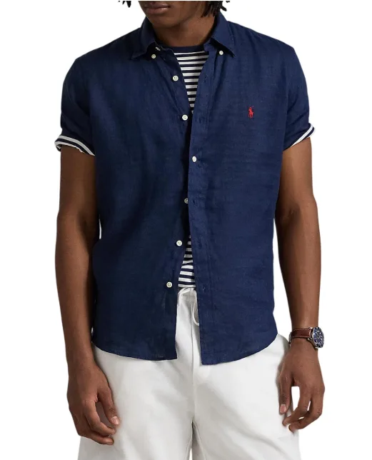 Polo Ralph Lauren Сорочка з коротким рукавом з льону - Артикул: 710968912001