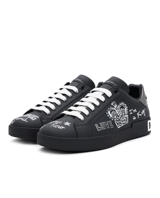 Dolce&Gabbana Кеды Portofino из кожи - Артикул: CS1760-AZ268