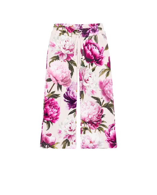 Dolce&Gabbana Дитячі штани з квітковим принтом (костюм) - Артикул: L5JPJ5-G7QWQ-B
