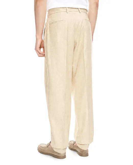 Dolce&Gabbana Брюки из конопли и шелка в твидовом эффекте - Артикул: GP10DT-FUTDB