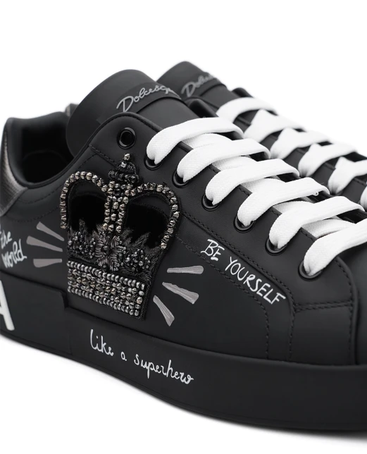 Dolce&Gabbana Кеды Portofino из кожи - Артикул: CS1760-AZ268