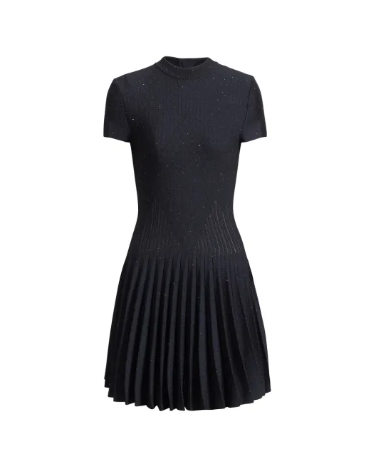 Balmain Сукня міні з ефектом блиску - Артикул: HF1R7510KK04