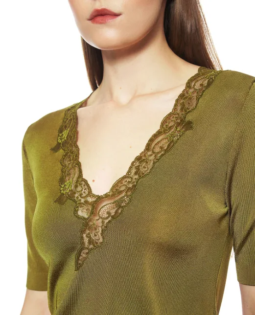 Balmain Топ з мереживом - Артикул: TO0000000013