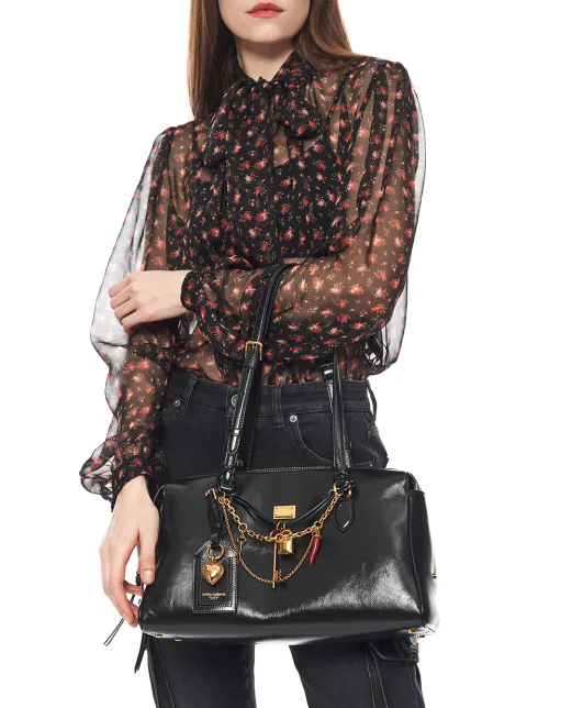 Dolce&Gabbana Сумка Vittoria Medium из телячьей кожи - Артикул: BB7844-A0070