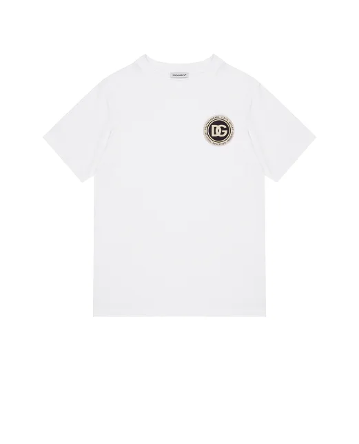 Dolce&Gabbana Детская футболка с аппликацией - Артикул: L4JTHU-G7P1P-S
