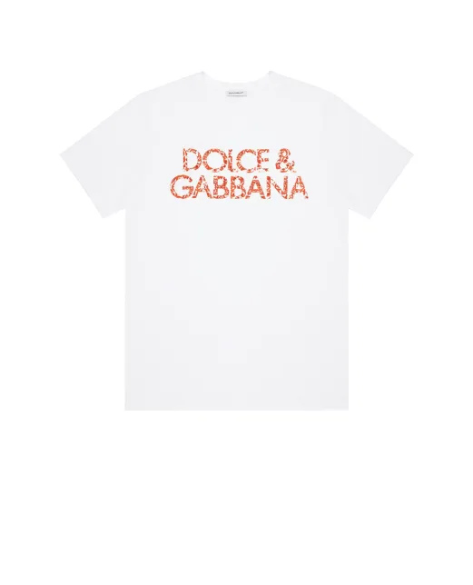 Dolce&Gabbana Дитяча футболка з принтом Майоліка - Артикул: L5JTNL-G7P4H-B