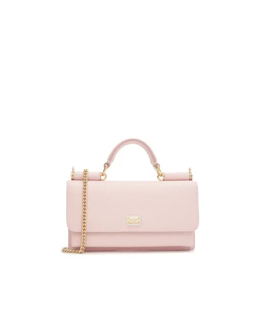 Dolce&Gabbana Кожаная сумка Sicily Phone Bag - Артикул: BI3280-A1001