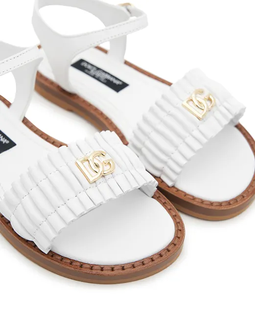 Dolce&Gabbana Дитячі босоніжки зі шкіри ягняти - Артикул: D11372-A1850-M