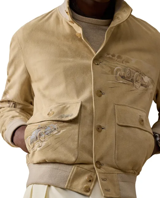Ralph Lauren Purple Label Куртка Hayworth из замши ягненка - Артикул: 790P07887001