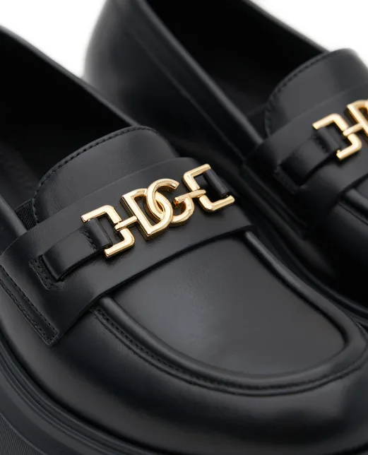 Dolce&Gabbana Детские кожаные лоферы - Артикул: D11351-A1065-M