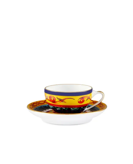 Dolce&Gabbana Кофейная чашка с блюдцем из фарфора - Артикул: TC0100-TCA17