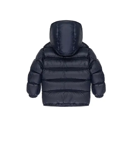 Dolce&Gabbana Дитячий пуховик з монограмою логотипу - Артикул: L4JB6F-FUS3Y-S