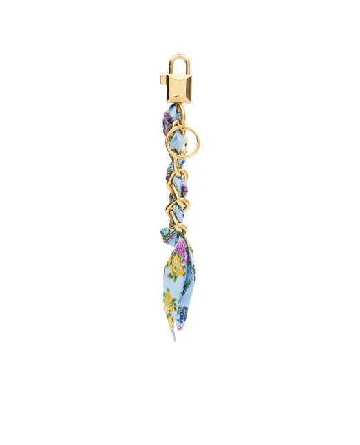 Dolce&Gabbana Брелок из сатина в цветочный принт - Артикул: BI3461-A0241