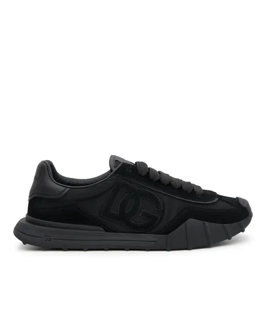 Dolce&Gabbana Кроссовки DG Athletic из ткани и телячьей замши - Артикул: CS2384-A0354