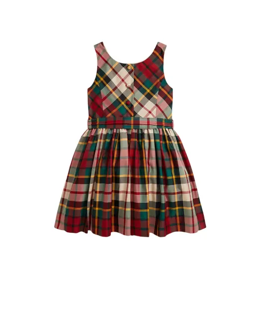 Polo Ralph Lauren Детское платье из клетчатой ​​тафты - Артикул: 312980345001