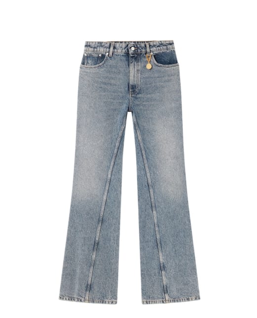 Stella McCartney Джинсы-клеш с винтажной обработкой - Артикул: 6D04623SQH51