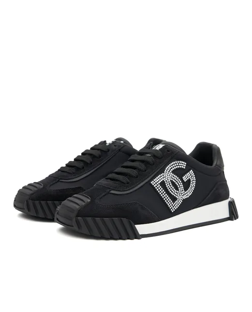 Dolce&Gabbana Детские кроссовки DG Athletic из телячьей замши - Артикул: D11450-A0680-L